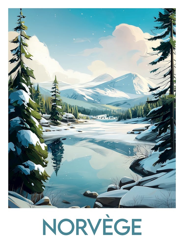 Affiche de voyage Norvège 1