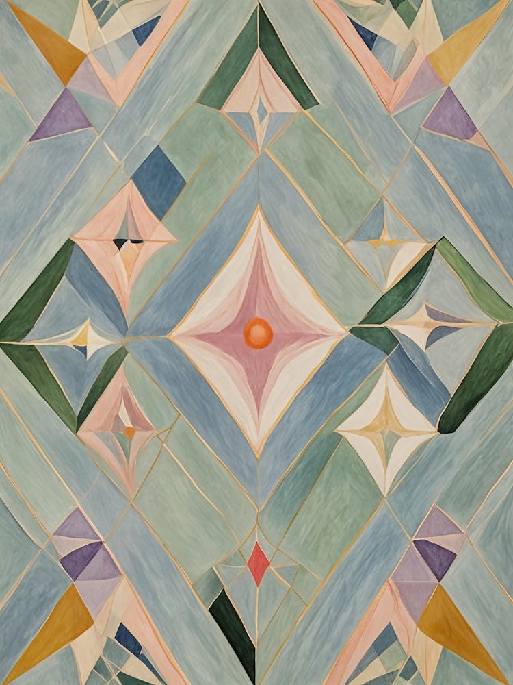Geometric Pattern In Pastel