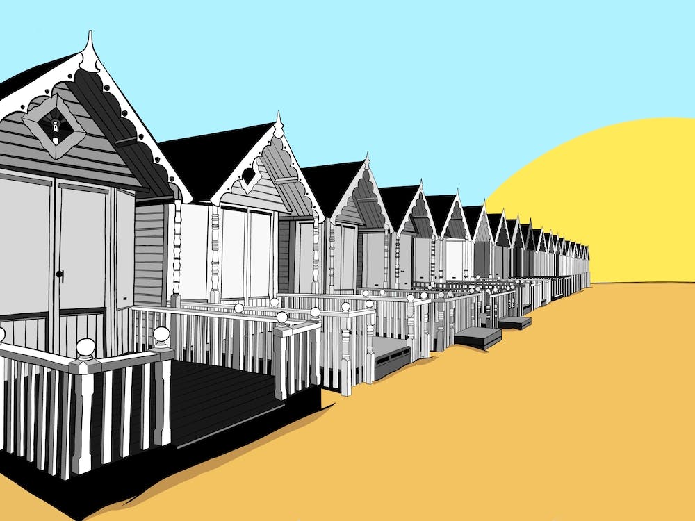Beach Huts Mersea Island Essex