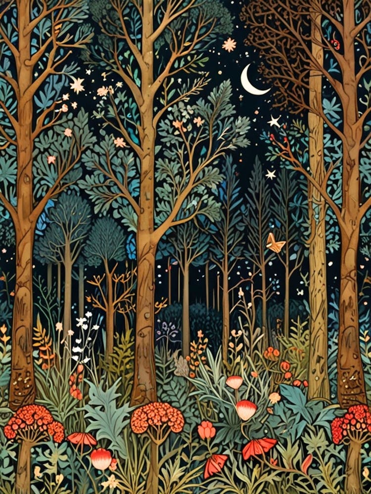 William Morris Forest At Night 48