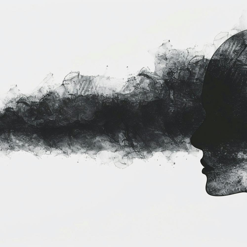 Black And White Portrait Of A Woman 1