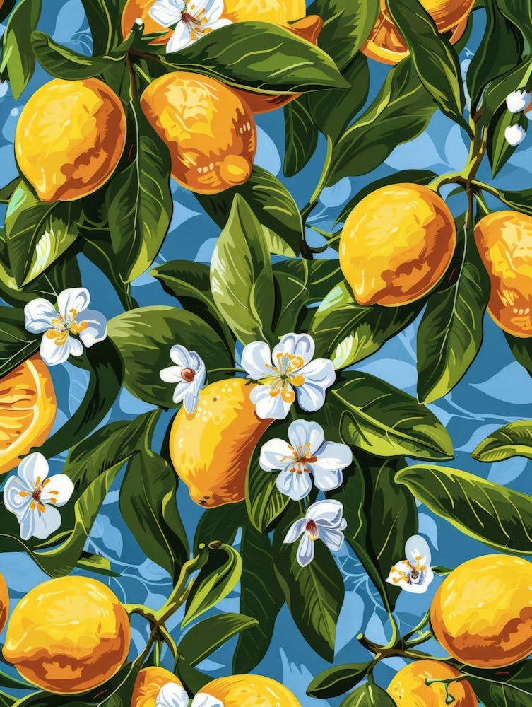 Lemons And Flowers 1
