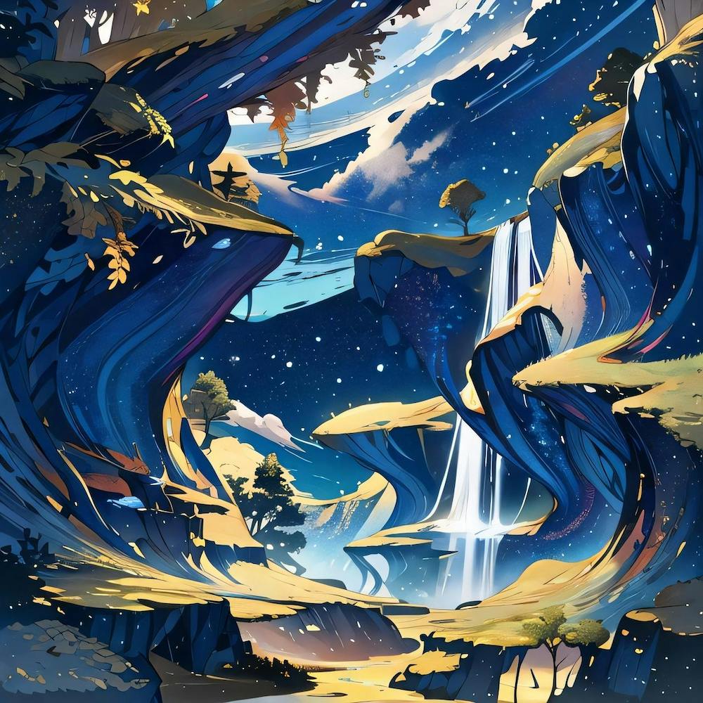 Waterfall In The Sky