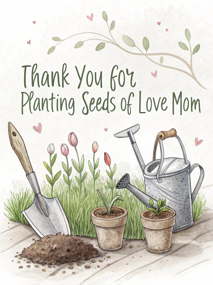 Thank You Got Planting Seeds Of Love