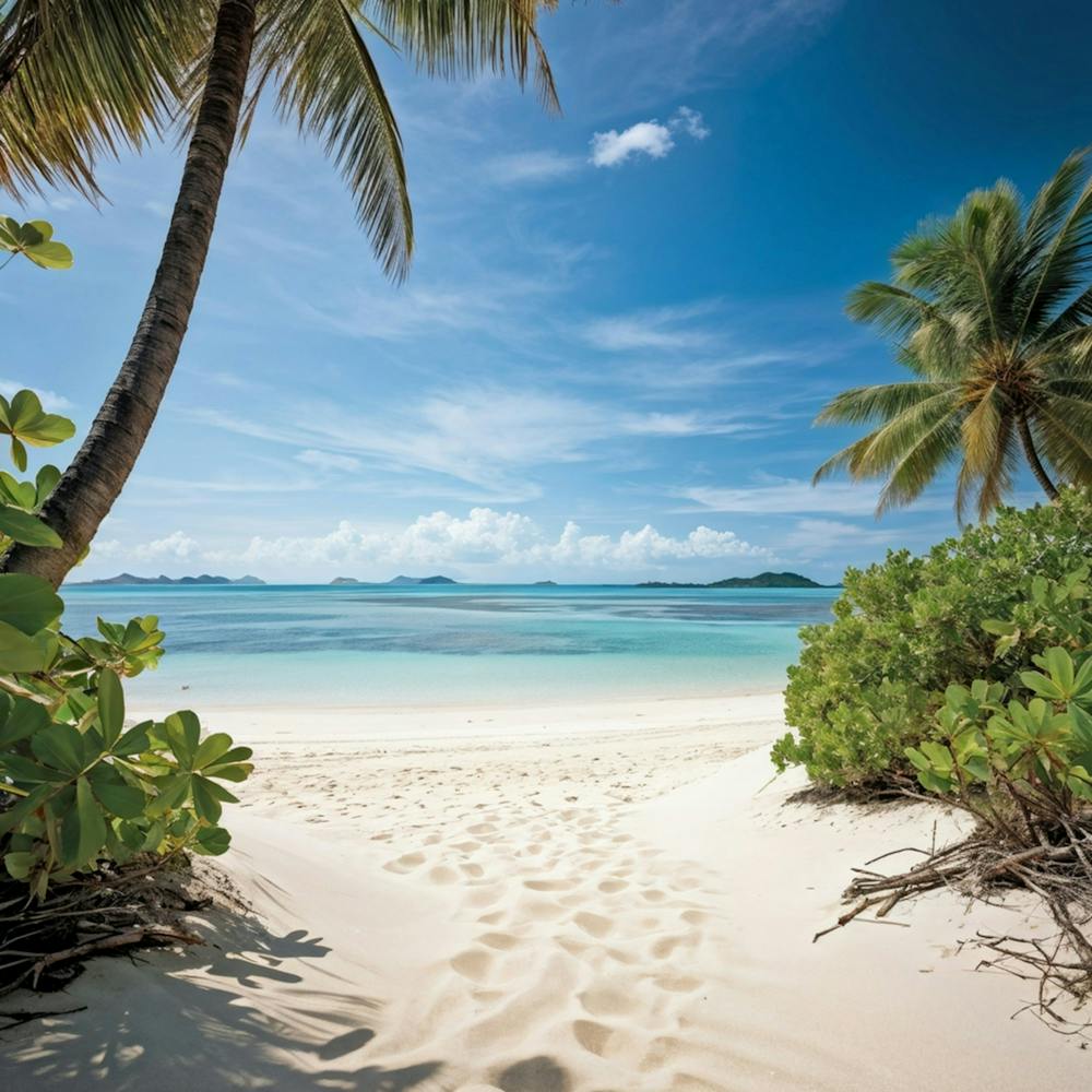 An Expansive Island Coastline Under A Tropical Climate A Barren And Serene Landscape Of Sand Dunes 2 1