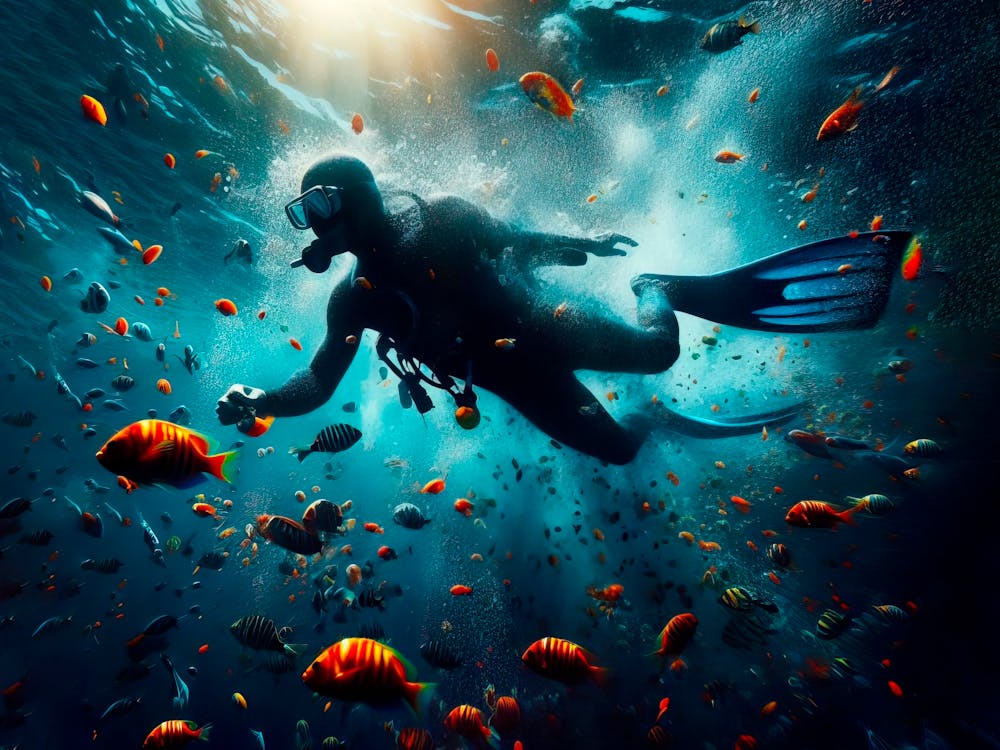 Scuba Diver In The Ocean