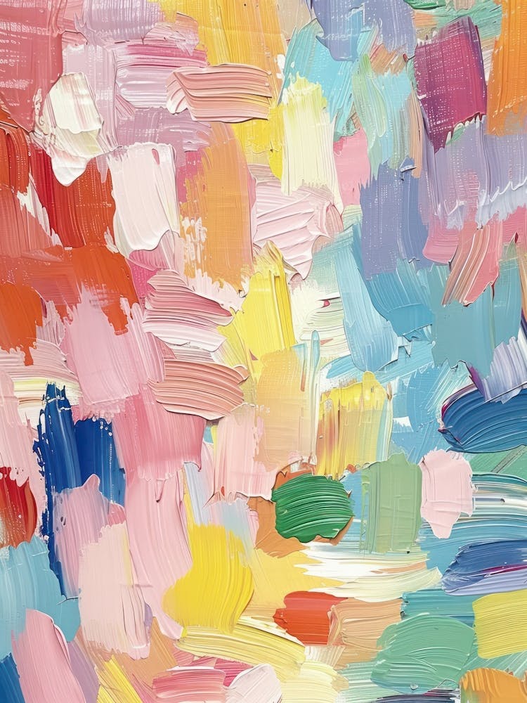 Pastels Impasto Paint Brush Strokes 5