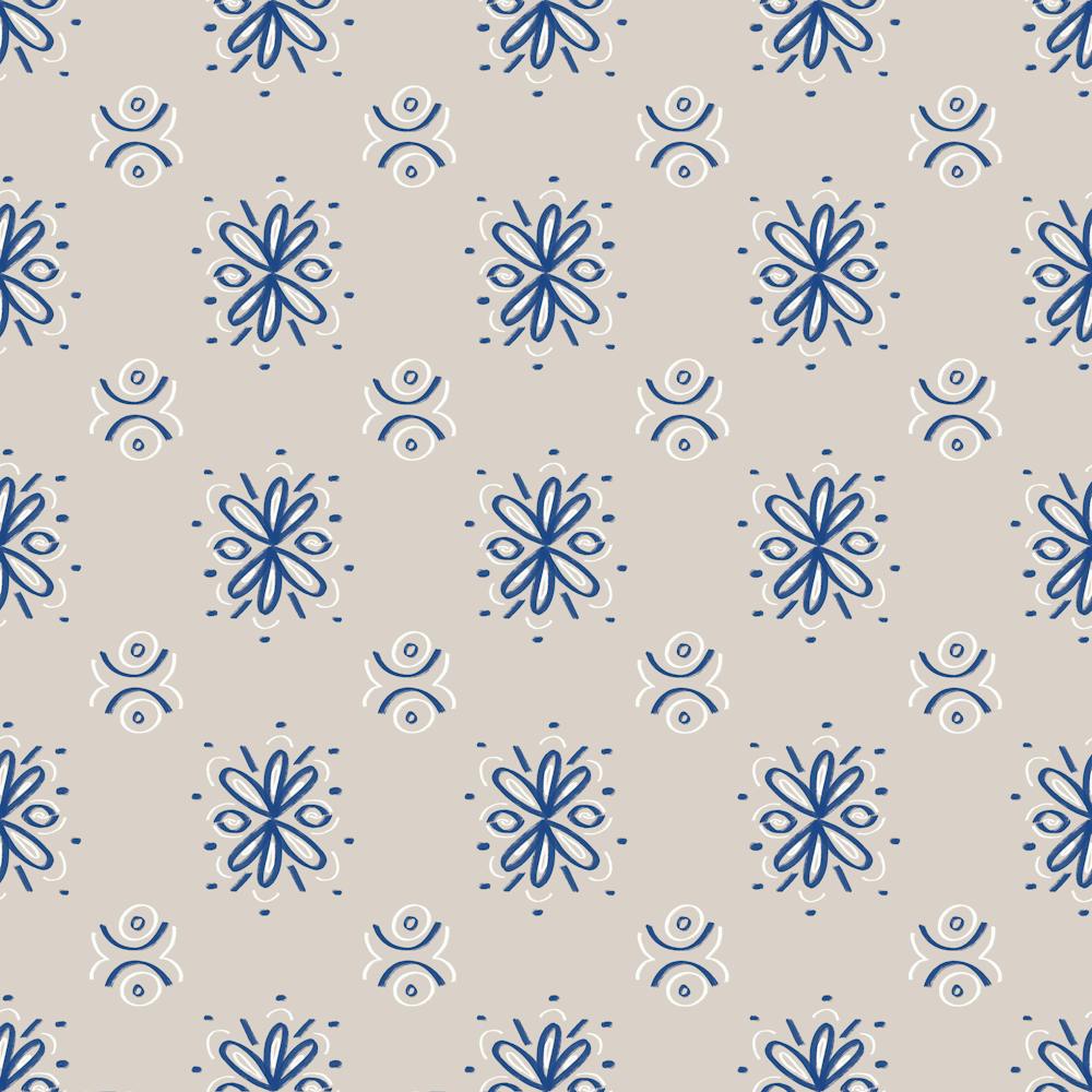 Blue Floral Pattern