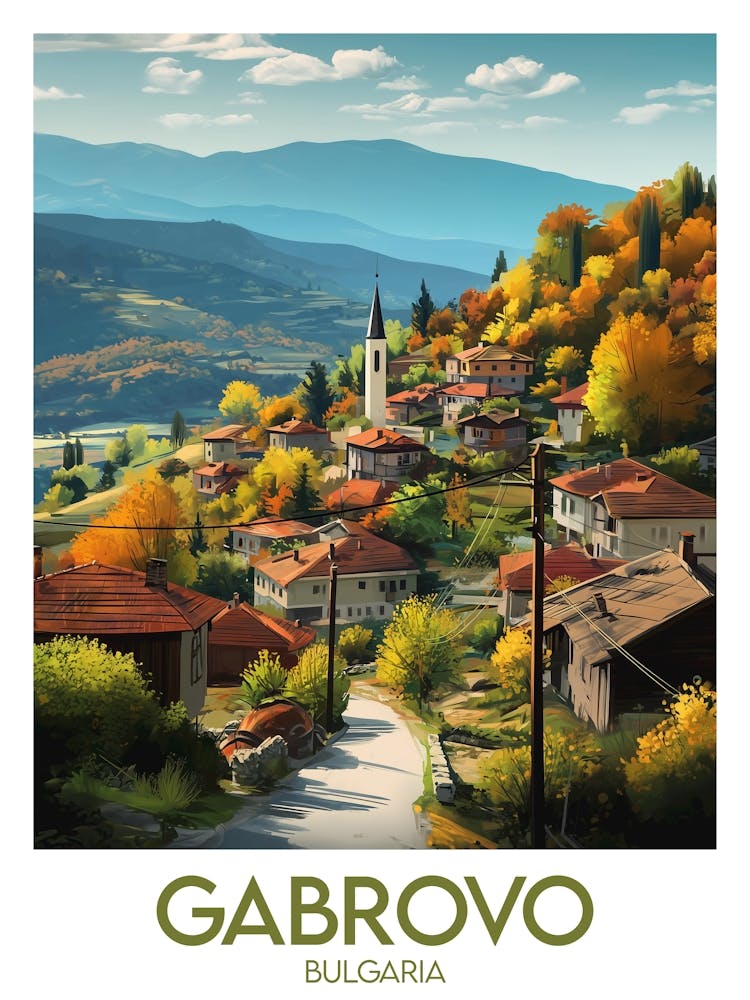 Affiche de voyage Gabrovo