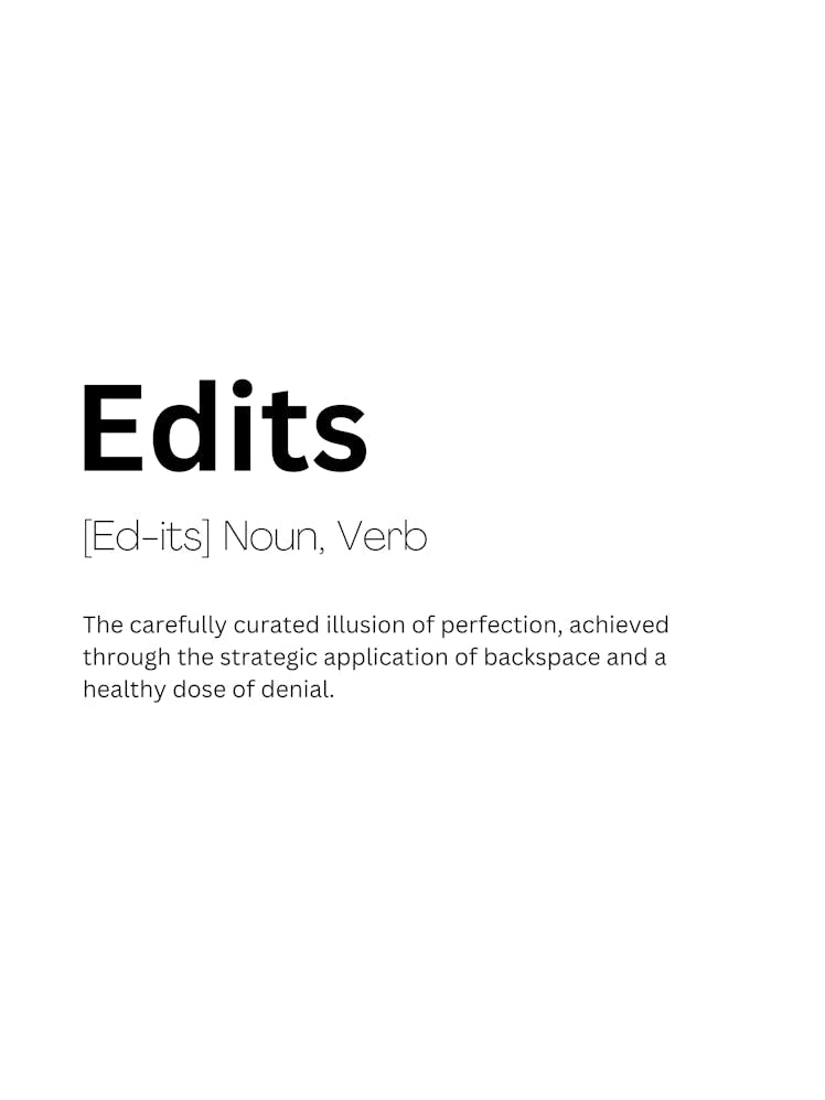 Edits Definition Meaning