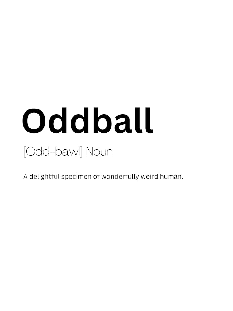 Oddball Definition Meaning