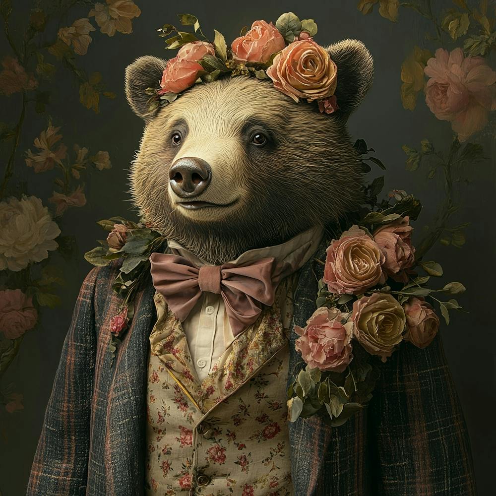 Bear In A Suit Art