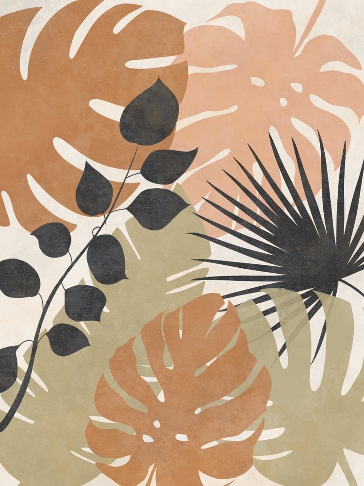 Tropical Leaves Canvas Art