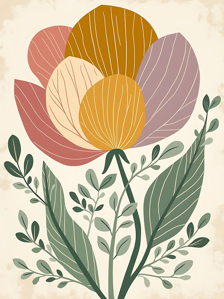 Soft Blush Floral Composition