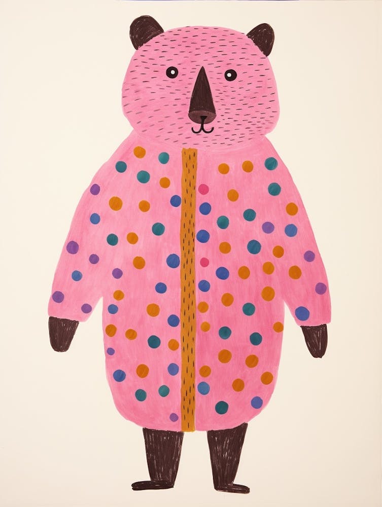 Pink Polka Dot Beaver 1