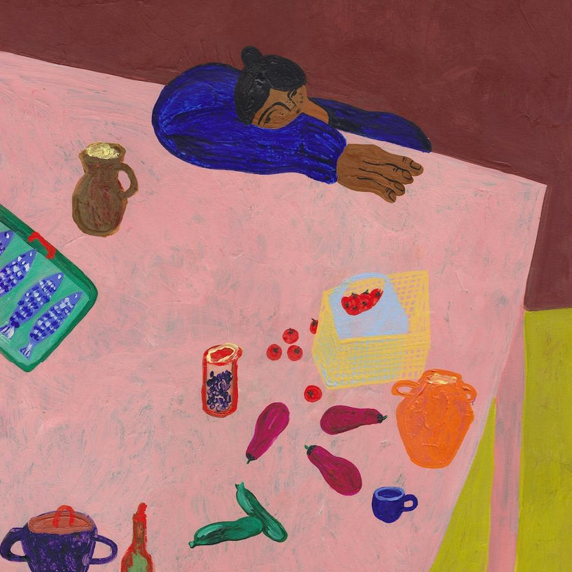 Resting On Table Square