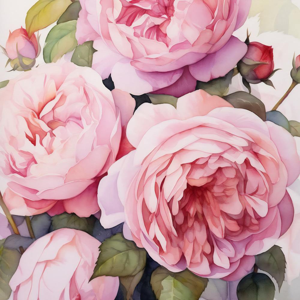  Painting Of English Roses