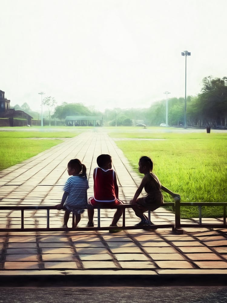 Three Children Of Vietnam