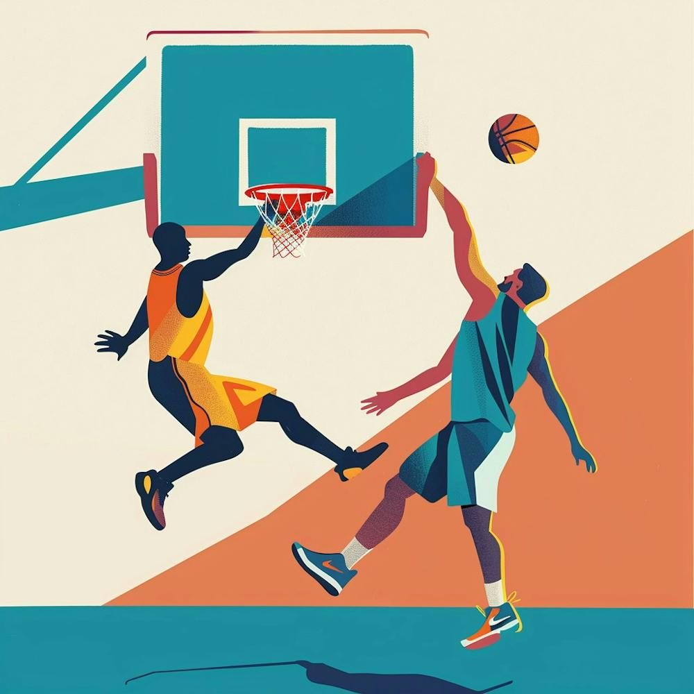 Basketball Player In Action