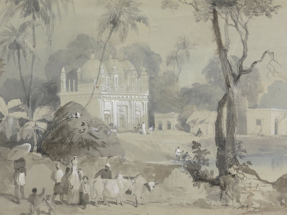 Mosque At Borranypore, Sir Charles D'Oyly