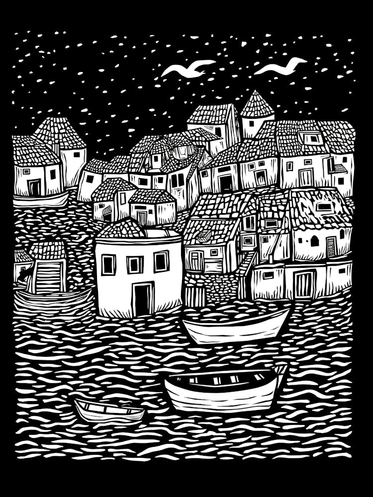 Night At The Harbor