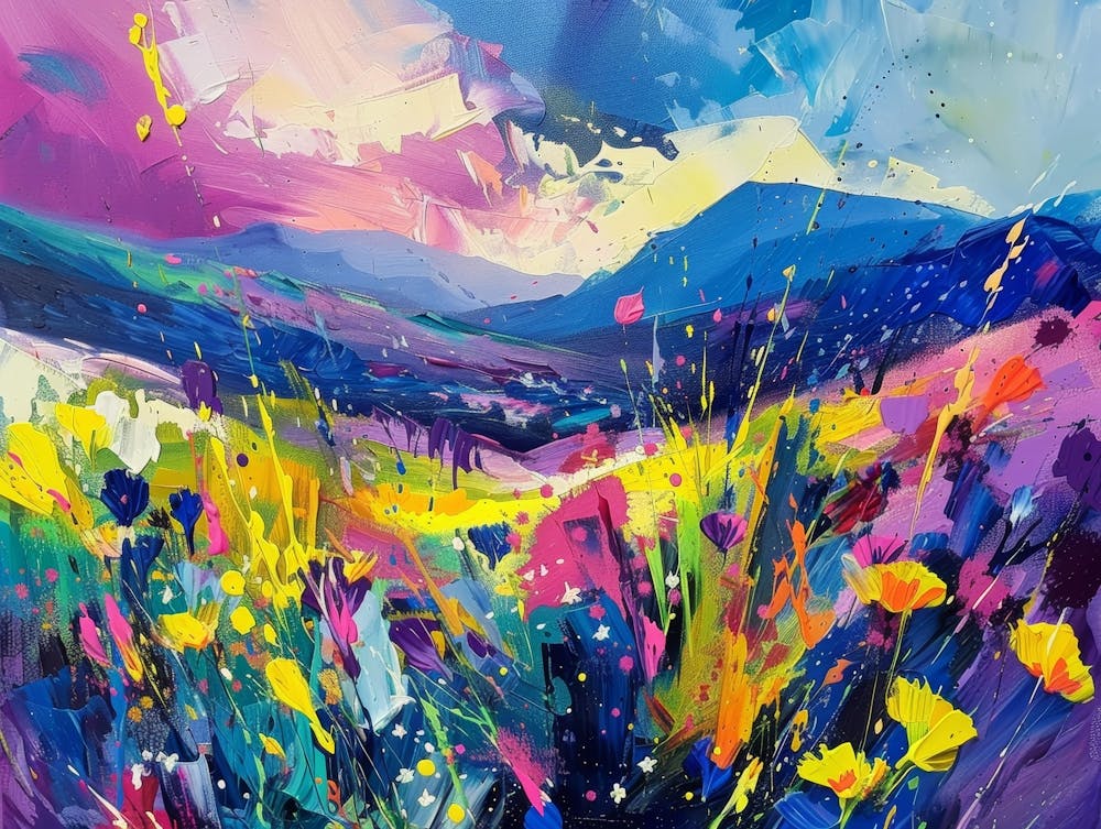 Schottland Wildblumen