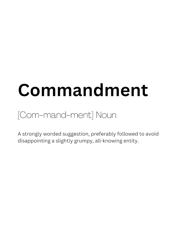 Commandment Definition Meaning