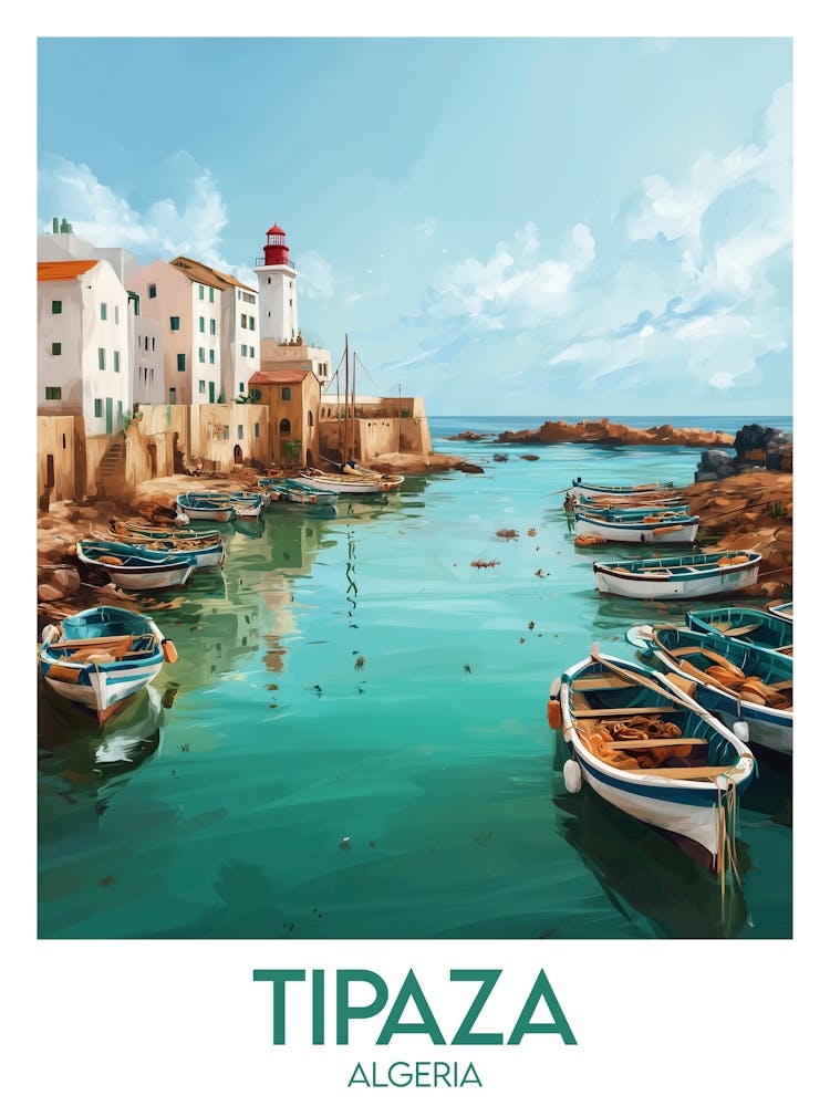 Affiche de voyage Tipaza
