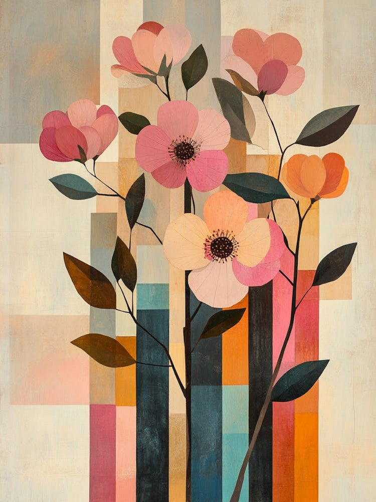 Flowers In A Vase Canvas Print 1