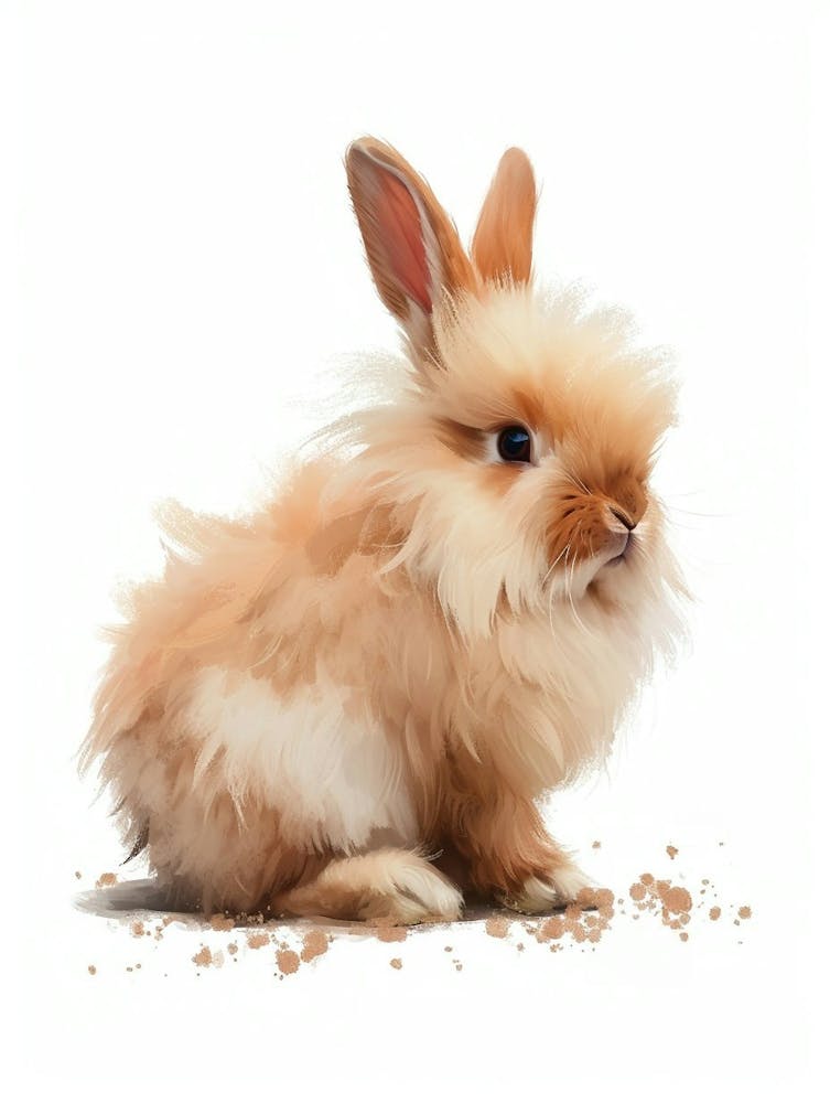 English Angora Nursery Illustration 2