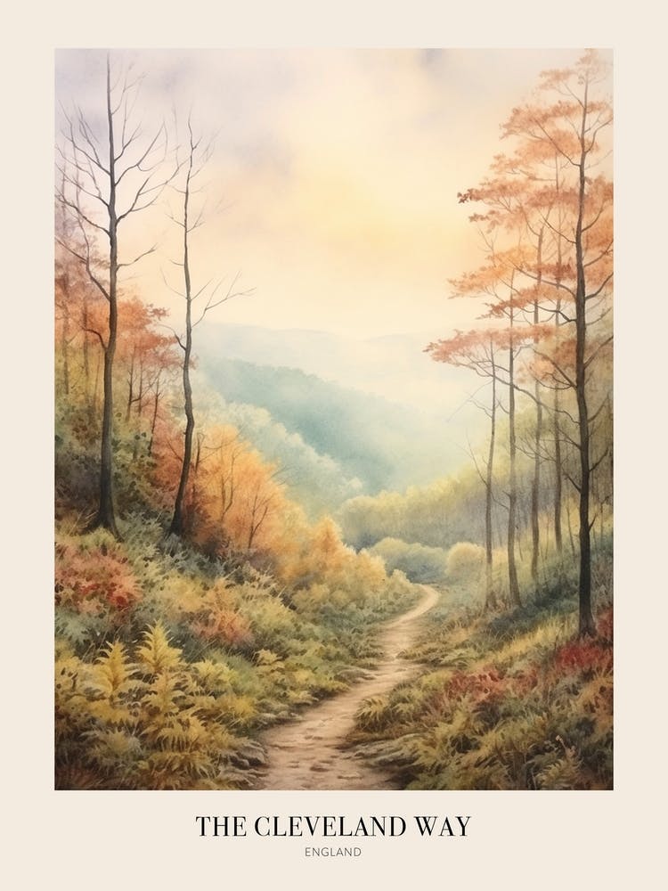 The Cleveland Way England Uk Trail Poster