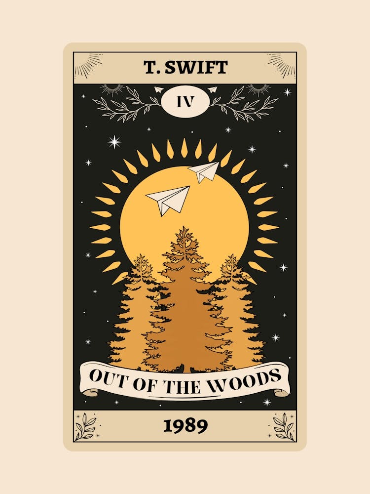 Taylor Swift Out Of The Woods Tarot Card