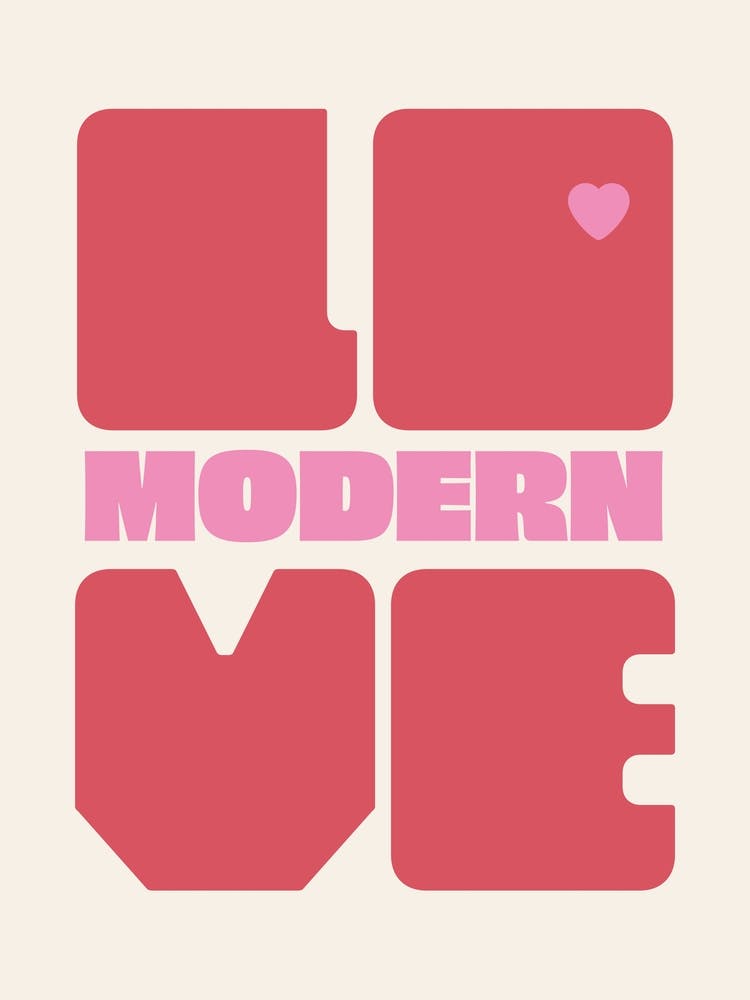 Modern Love, Music Print (v1)
