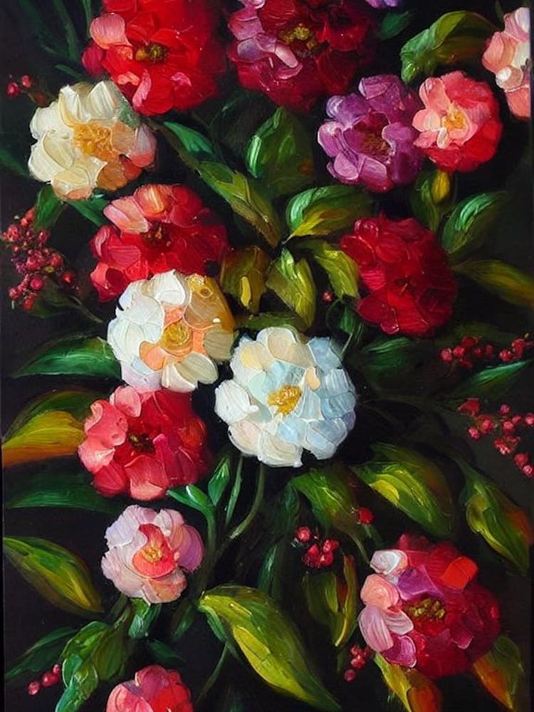 Stock 2 Still Life Oil Painting Flower