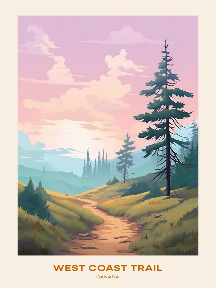 West Coast Trail Canada 1 Hike Poster
