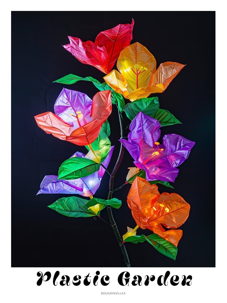 Bright Inflatable Flowers Poster Bougainvillea 3