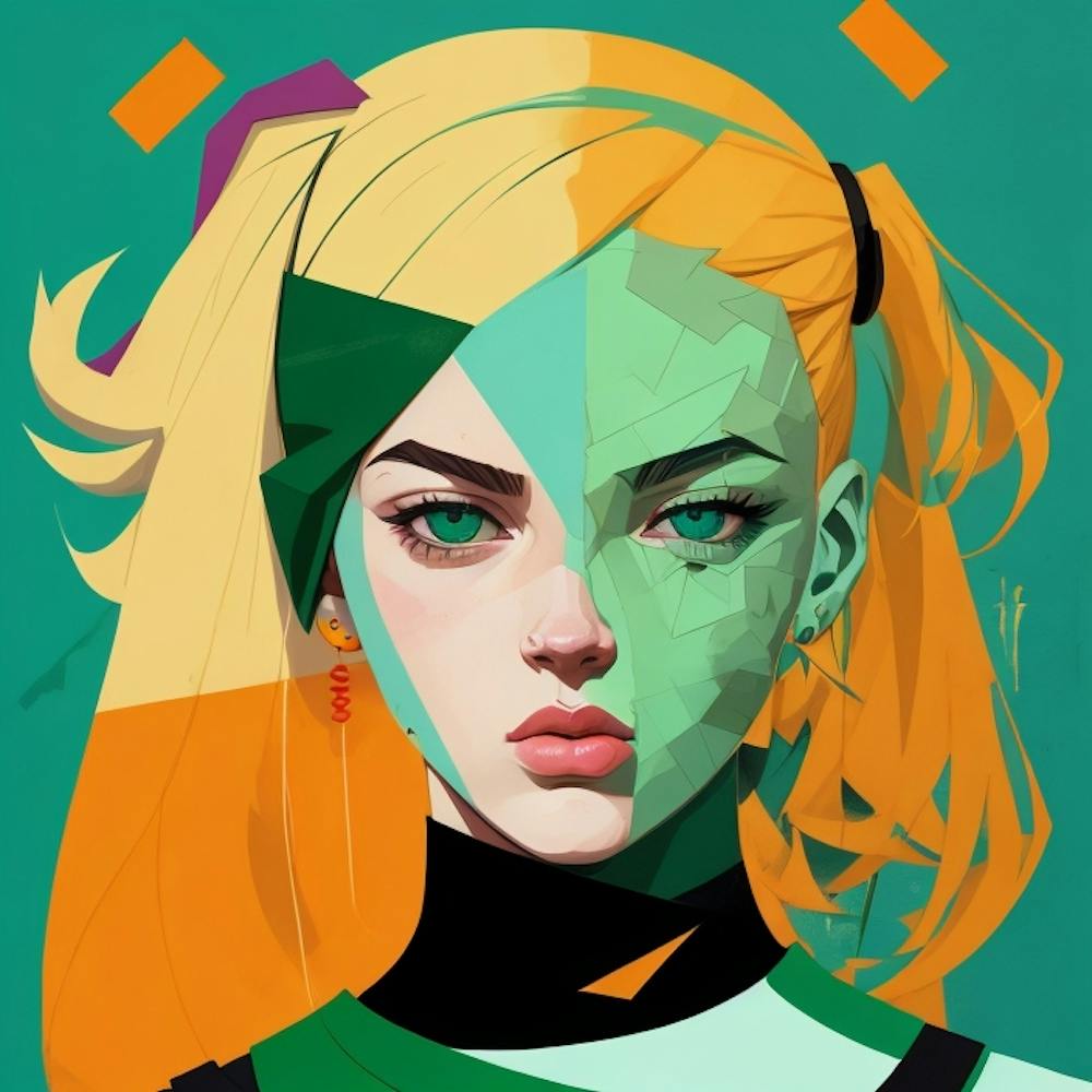 Girl With Green Hair