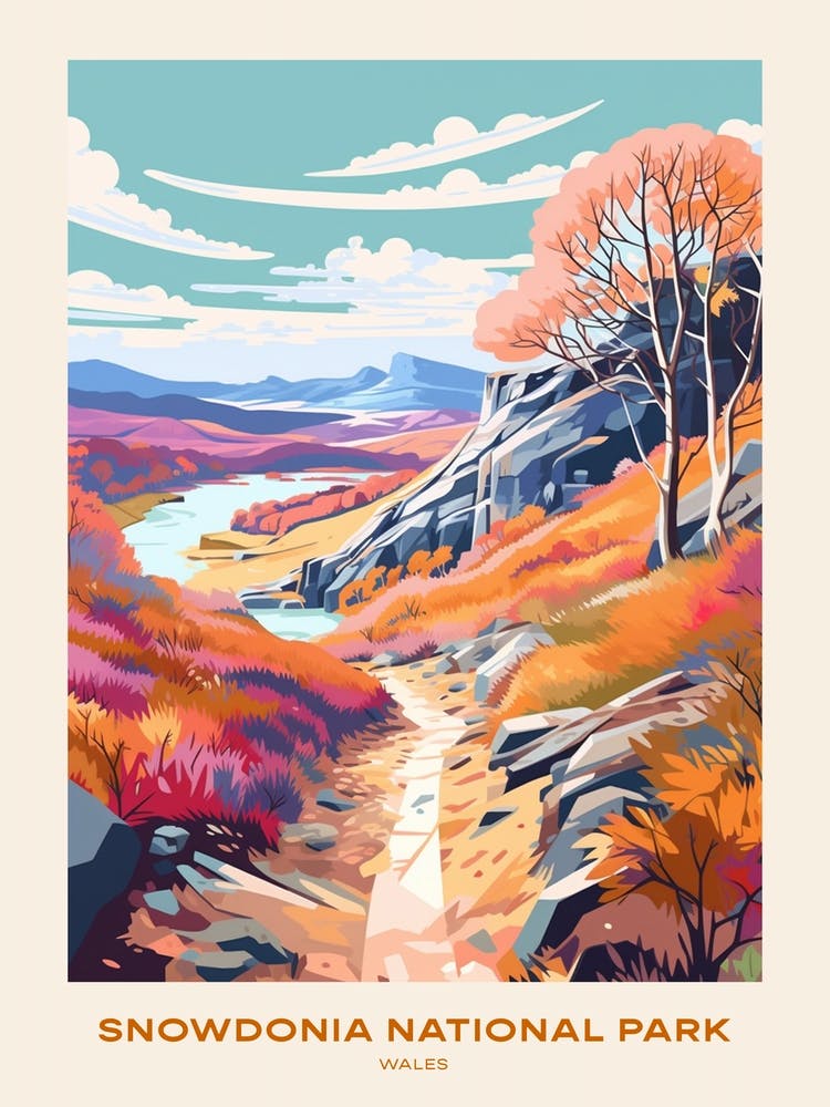 Snowdonia National Park Wales 2 - Affiche de Randonnée