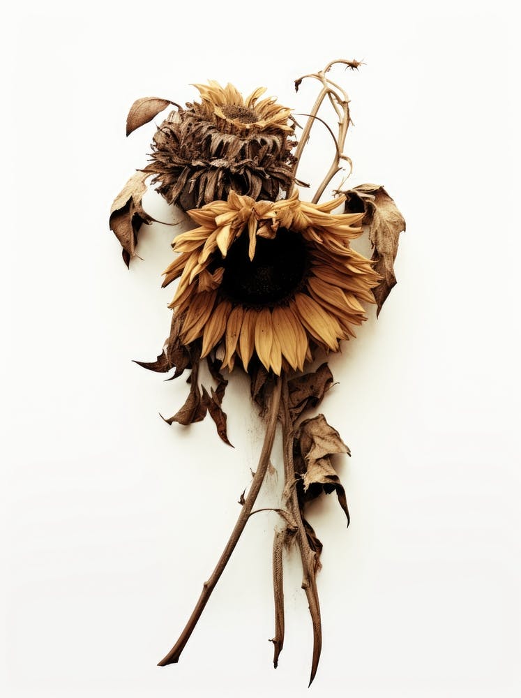 Tote Sonnenblumen