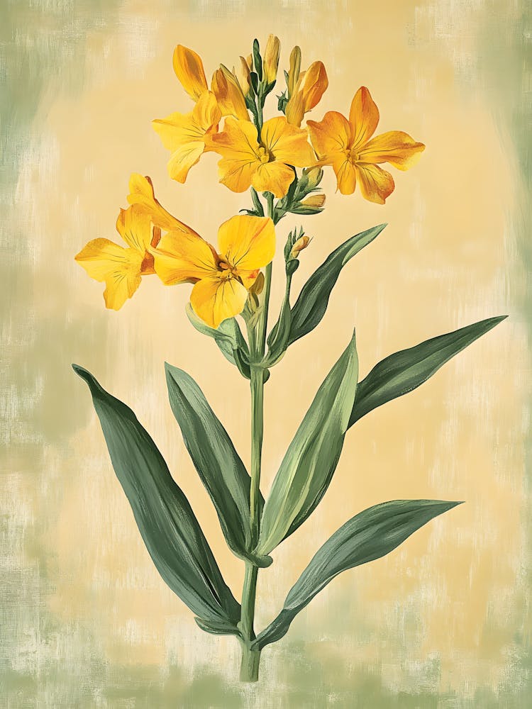 Yellow Flowers Canvas Print 1