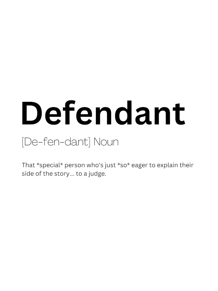 Defendant Definition Meaning
