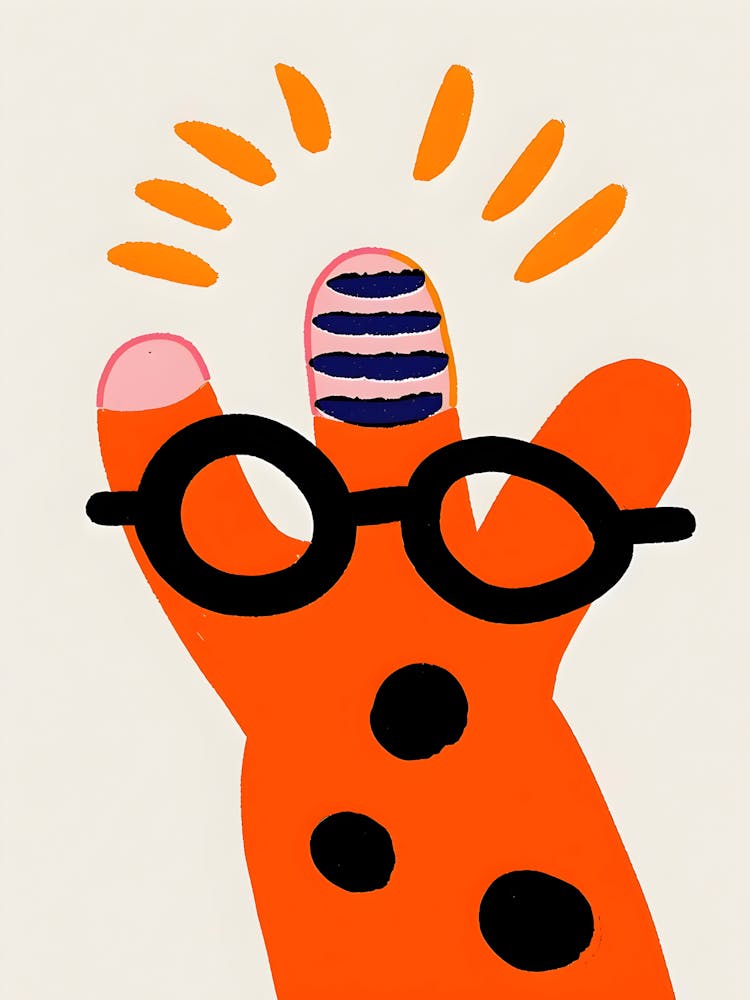 Hand With Glasses