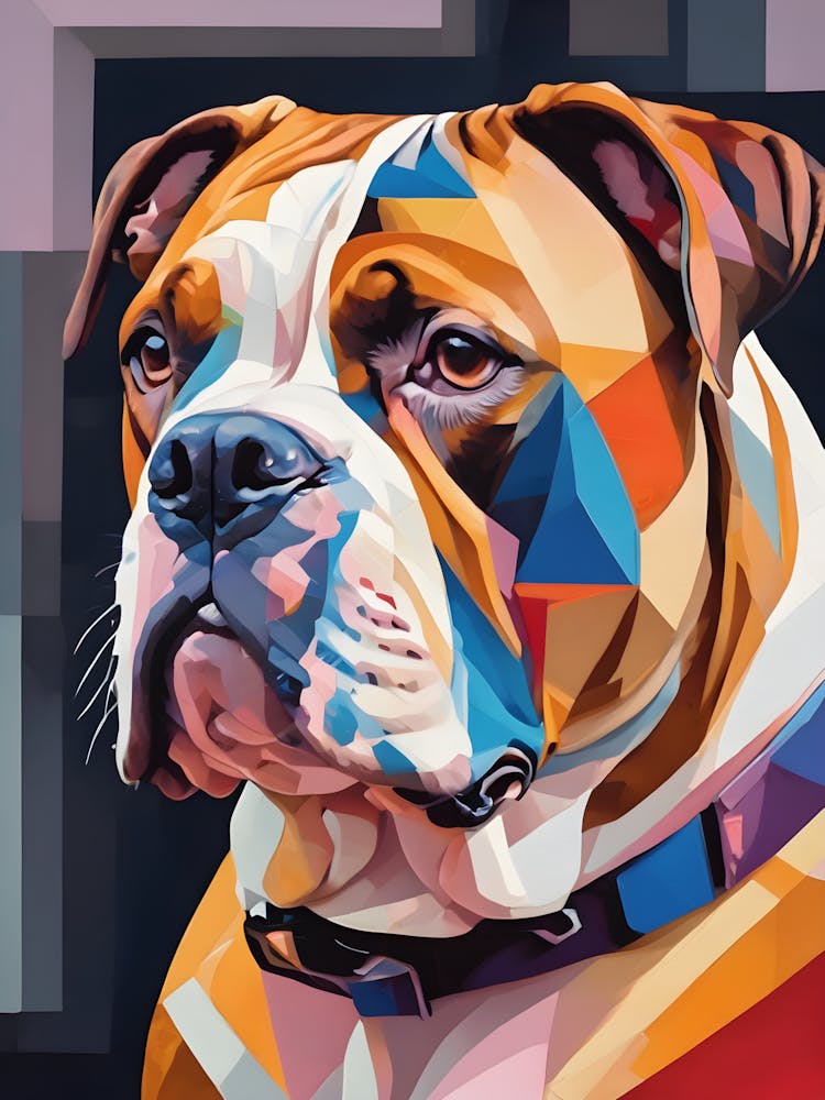 American Bulldog Abstract