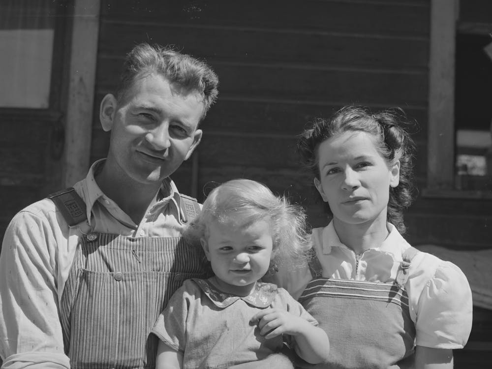 Mormon Farmer And His Family, Cache County, Utah By Russell Lee