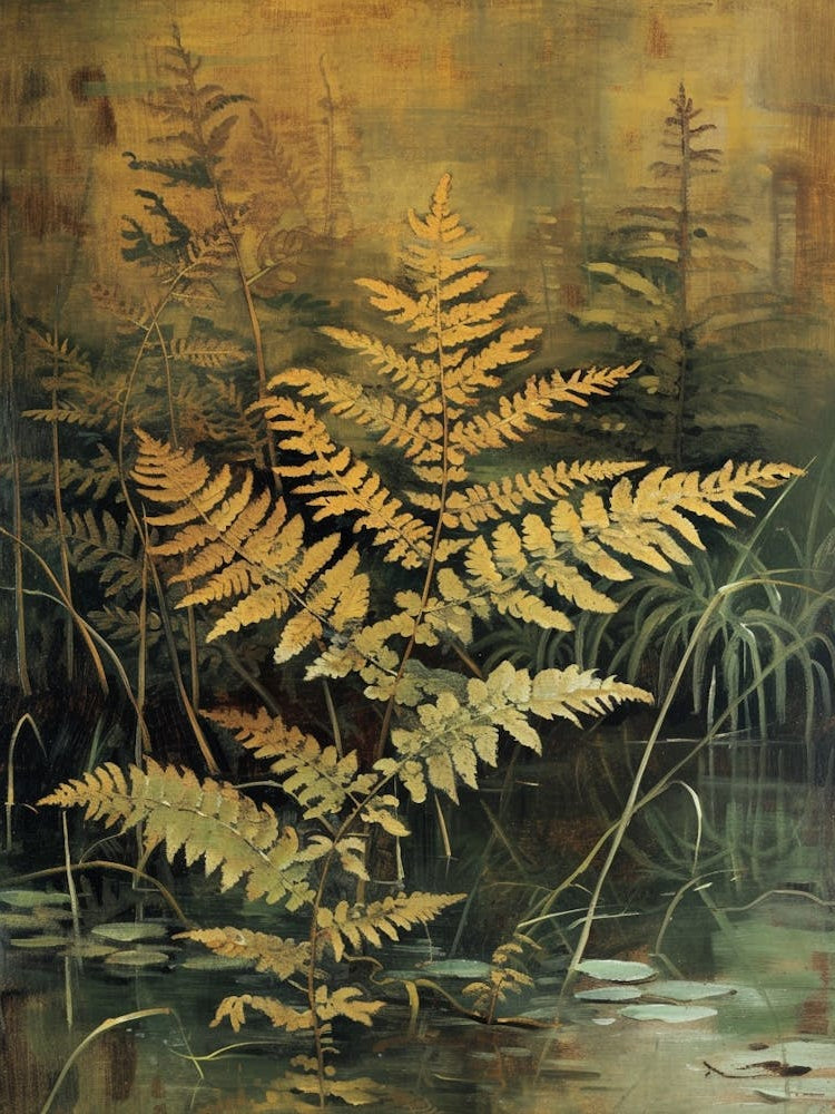 Marsh Fern Painting 1