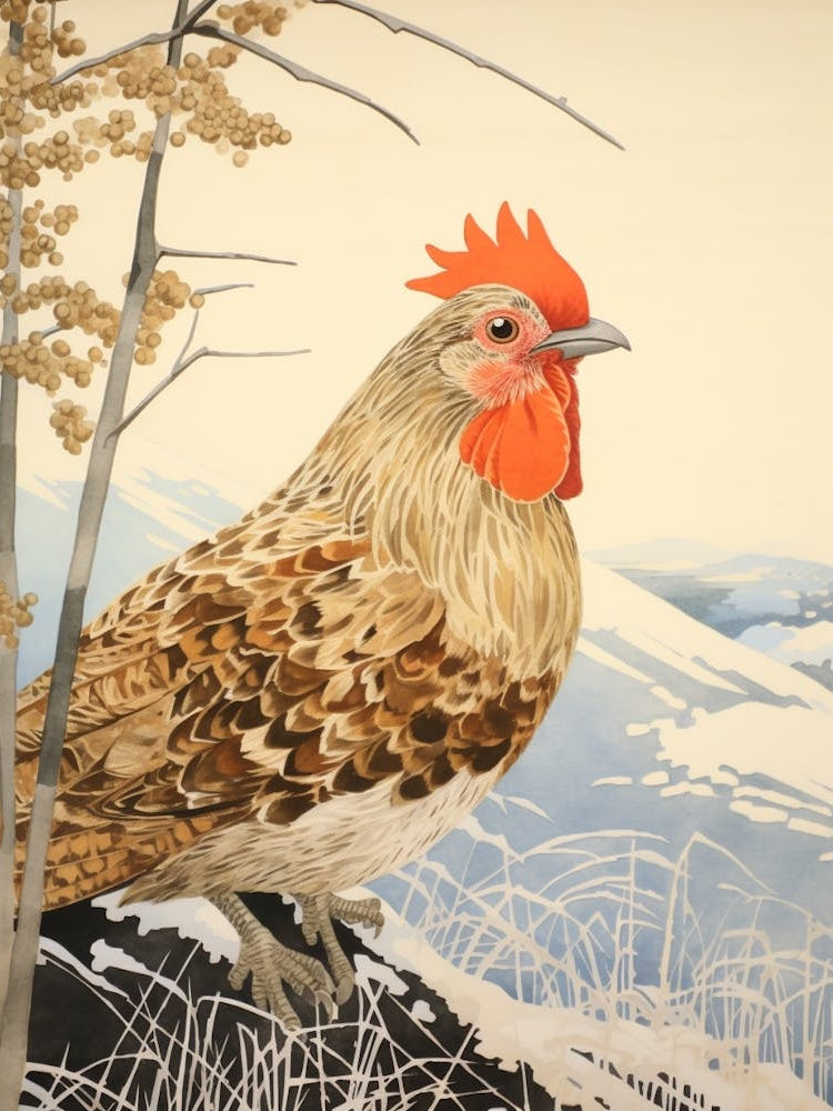 Bird Illustration Grouse 3