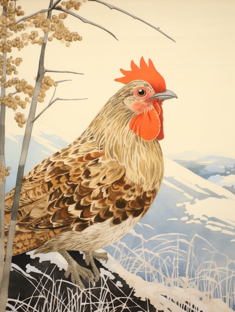 Bird Illustration Grouse 3