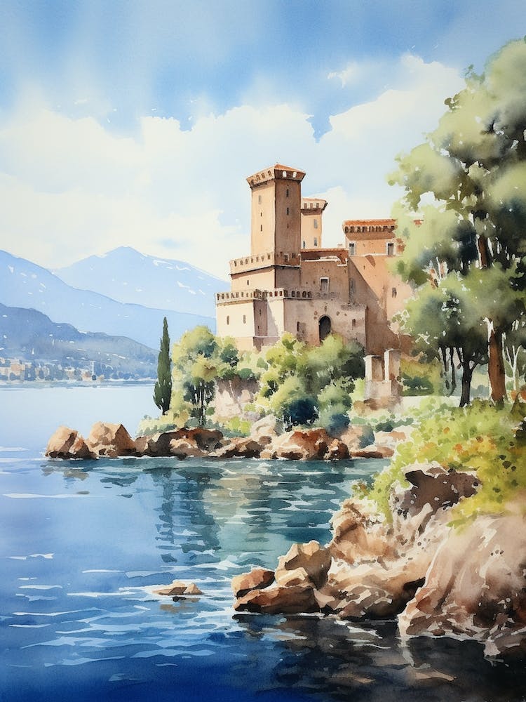 Isola Bella Italy Watercolour 2