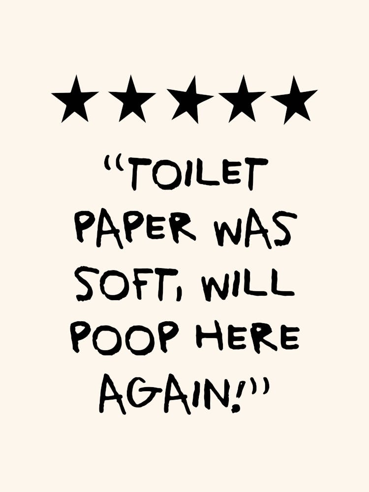 Funny Bathroom Rating