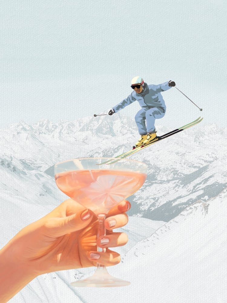 Après Ski Cocktail Collage